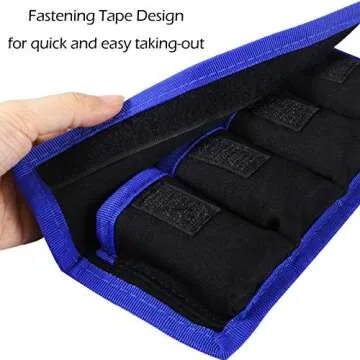 Meking DSLR Camera Battery Holder/Pouch/Case/Bag (4 Pocket) for AA Battery, Canon LP-E6 LP-E8 LP-E10 LP-E12 Battery, Nikon EN-EL14 EN-EL15 Battery, Sony NP-FW50 NP-F550 NP-FM500H Battery( 2Pcs )