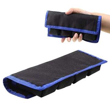 Meking DSLR Camera Battery Holder/Pouch/Case/Bag (4 Pocket) for AA Battery, Canon LP-E6 LP-E8 LP-E10 LP-E12 Battery, Nikon EN-EL14 EN-EL15 Battery, Sony NP-FW50 NP-F550 NP-FM500H Battery( 2Pcs )