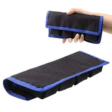 Meking DSLR Camera Battery Holder/Pouch/Case/Bag (4 Pocket) for AA Battery, Canon LP-E6 LP-E8 LP-E10 LP-E12 Battery, Nikon EN-EL14 EN-EL15 Battery, Sony NP-FW50 NP-F550 NP-FM500H Battery( 2Pcs )