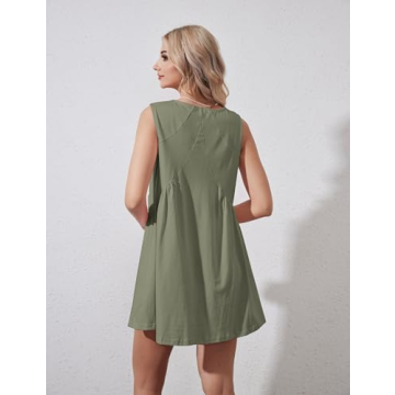 Eutten Women’s Summer Mini Dress with Pockets