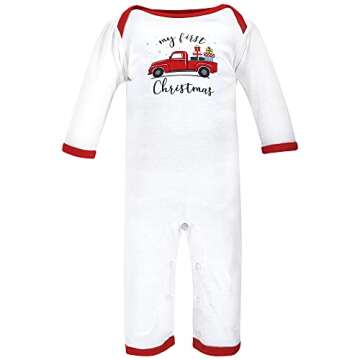 Hudson Baby Unisex Baby Cotton Coveralls Christmas Gift, 3-6 Months