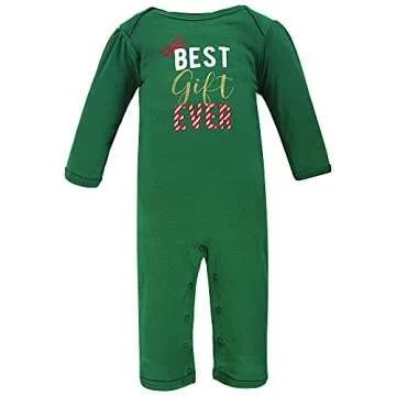 Hudson Baby Unisex Baby Cotton Coveralls Christmas Gift, 3-6 Months