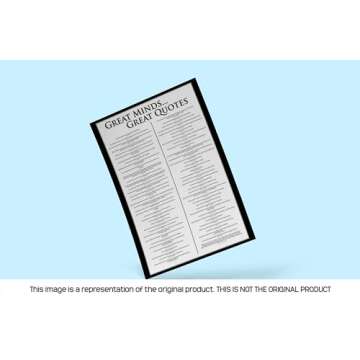 Pyramid America Great Minds and Great Quotes Poster - (24 x 36-inch) - Perfect Inspirational Poster for Room Decor, Home Decor, and Wall Decor - Iconic Wall Art