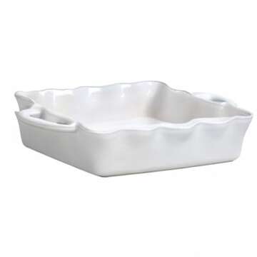 Casafina Ruffled Ceramic Baker - Elegant Bakeware for Every Occasion