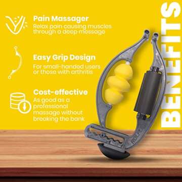 Rolflex Arm & Leg Massager - Forearm & Calf Roller - Tennis & Golfer's Elbow, Carpal Tunnel, Tendonitis, Wrist, Hand, Calf, Foot, & Thigh Relief - Trigger Point - Active & Myofascial Release