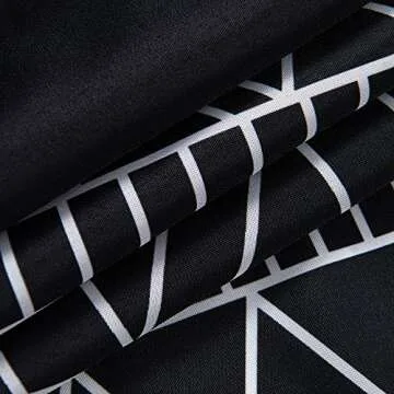 Stylish YoKii Tassel Fabric Shower Curtain for Modern Homes