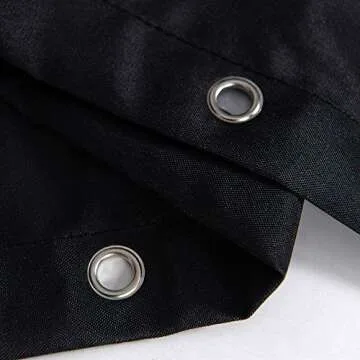 Stylish YoKii Tassel Fabric Shower Curtain for Modern Homes