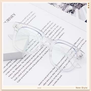 Madison Avenue Blue Light Blocking Glasses Oversized Fashion Blue Light Glasses for Women Anti Eyest...