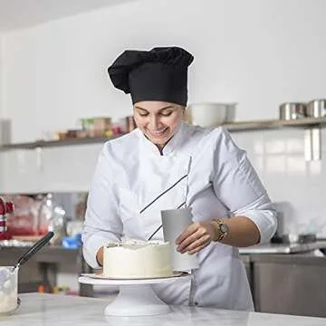 Stainless Steel Cake Scraper,KTOAN 2PCS 9 inch Double Sided Patterned Comb Metal Cake Scrapers Stripe Edge Smoothing Cake Pastry Cutter for Mousse Butter Cream