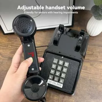 Sangyn Vintage Cord Phone with Mechanical Ringer Volume Control