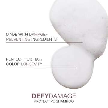 Joico Defy Damage Protective Shampoo | For Color-Treated Hair | Strengthen Bonds & Preserve Hair Color | With Moringa Seed Oil & Arginine | 33.8 Fl Oz