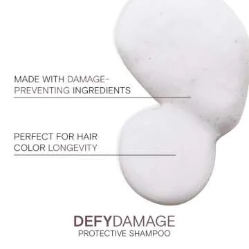 Joico Defy Damage Protective Shampoo | For Color-Treated Hair | Strengthen Bonds & Preserve Hair Color | With Moringa Seed Oil & Arginine | 33.8 Fl Oz