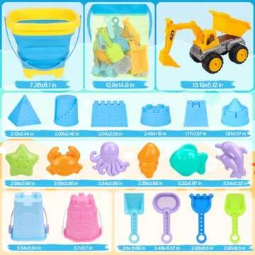 FHOZGECY Beach Toy Set - 21 PCS for Endless Fun