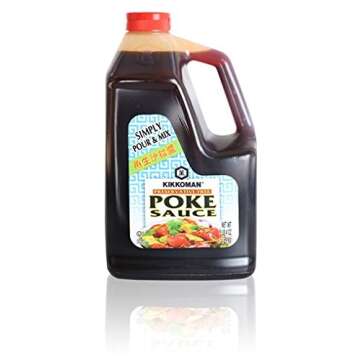 Kikkoman Preservative-Free Poke Sauce Simply Pour or Mix Low Sodium & No Fat Kosher Certified All-Pu...