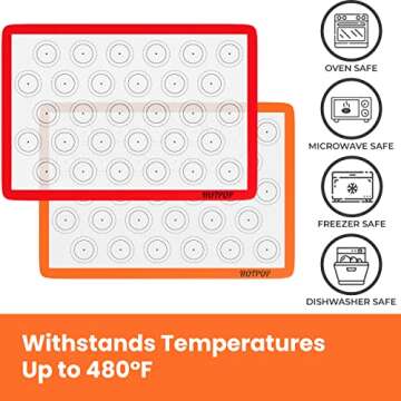 Silicone Baking Sheets for Macarons & Pastries