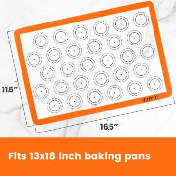 Silicone Baking Sheets for Macarons & Pastries