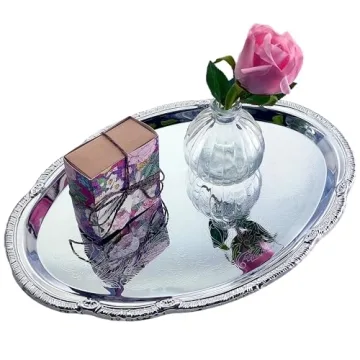 Elegant Chrome Plated Serving Tray Set for All Occasions