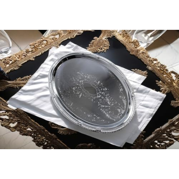 Elegant Chrome Plated Serving Tray Set for All Occasions