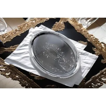 Elegant Chrome Plated Serving Tray Set for All Occasions