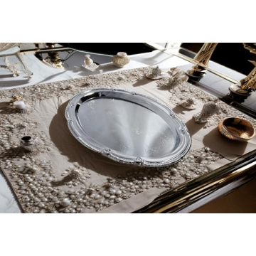 Elegant Chrome Plated Serving Tray Set for All Occasions