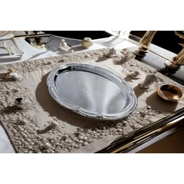 Elegant Chrome Plated Serving Tray Set for All Occasions