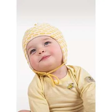 Janus 100% Merino Wool Baby Bodysuit Long Sleeve Machine Washable Made in Norway (70 (6-9 Months), Yelow)