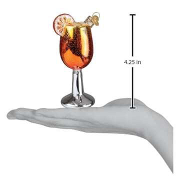 Old World Christmas Aperol Spritz Glass Hanging Ornament