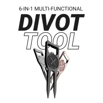 Blue Tees 6-in-1 Divot Tool Golf Essential with Ball Marker