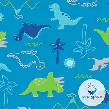 Baby Girls Sun Protection Bucket Hat Aqua Dinosaurs 0-6 Months