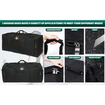 Camp 1800 Denier Heavy Duty Soft Trunk With Shoulder Strap