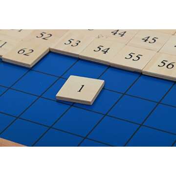 Adena Montessori Hundred Board - Montessori Educational Learning Math Toys for Kids