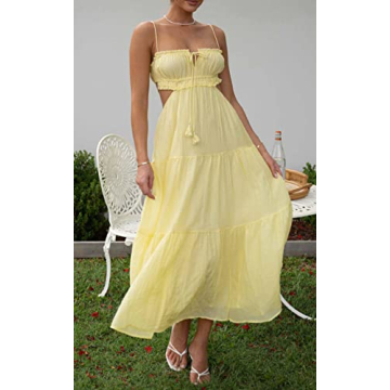 Leyajedol Women Y2K Bodycon Long Dress for Summer