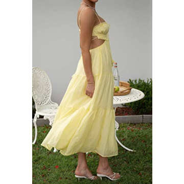 Leyajedol Women Y2K Bodycon Long Dress for Summer