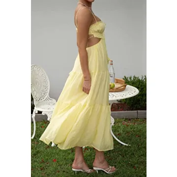 Leyajedol Women Y2K Bodycon Long Dress for Summer