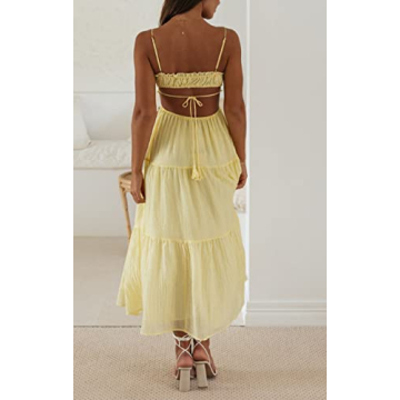 Leyajedol Women Y2K Bodycon Long Dress for Summer