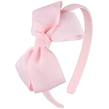 7Rainbows Cute Light Pink Bow Headband for Girls
