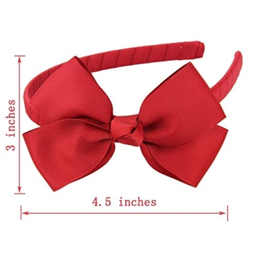 7Rainbows Cute Light Pink Bow Headband for Girls