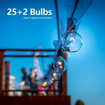 VMANOO Waterproof G40 Globe String Lights for Outdoor Use