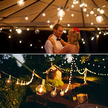 VMANOO Waterproof G40 Globe String Lights for Outdoor Use