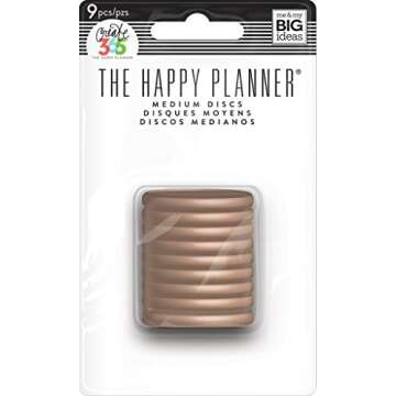 me & my BIG ideas Rose Gold Discs for Happy Planner