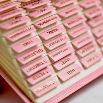 Elegant UPAFEXXI Leather Bible Tabs with Gold Foil