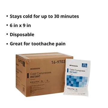 Disposable Instant Ice Packs for Injury Relief 24 Pack