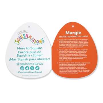 Squishmallows Original 8-Inch Margie Pumpkin in Pink Devil Costume - Official Jazwares Halloween Plush (Little)