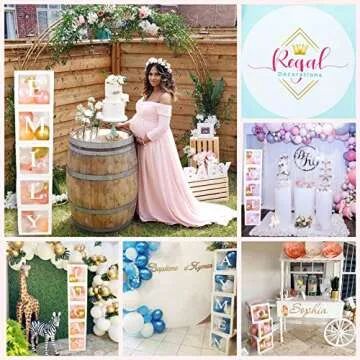 96 PC Bridal Shower Decorations Balloon Boxes White- Transparent Block with BRIDE TO BE + GROOM + A - Z Letters and 40 Balloons- Engagement Bachelorette Parties Weddings Centerpieces Photo Booth Props