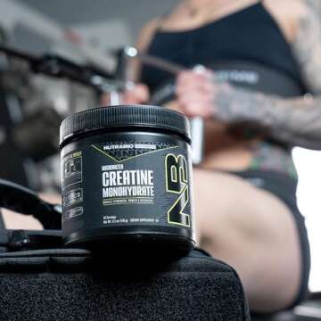 NutraBio Pure Creatine Monohydrate Powder Supplement, Unflavored, (150 g) - Supports Bulk Muscle Energy, Recovery, and Strength - HPLC Tested Pure Grade Creatine Powder Supplement for Men and Women
