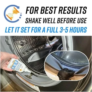 Mold Stain Remover Gel Cleaner - ACTIVE Heavy Duty Stain Cleaner for Front Loader Washing Machine Seal, Bathroom Grout, Shower, Caulk - Front Load Washer Cleaning Solution - 7 Fl Oz
