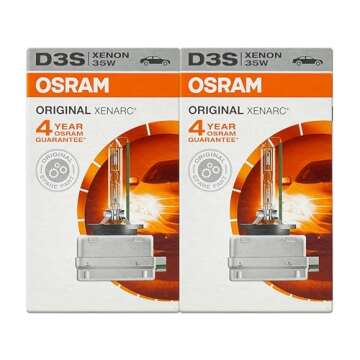 OSRAM XENARC D3S HID Xenon Headlight bulbs 66340 Pack of 2 by ALI