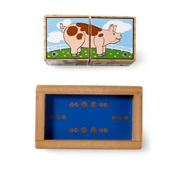 Melissa & Doug Farm Sound Blocks with Realistic Sounds