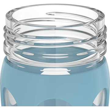 Lifefactory 16-Ounce Glass Water Bottle in Denim