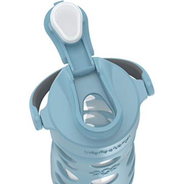 Lifefactory 16-Ounce Glass Water Bottle in Denim